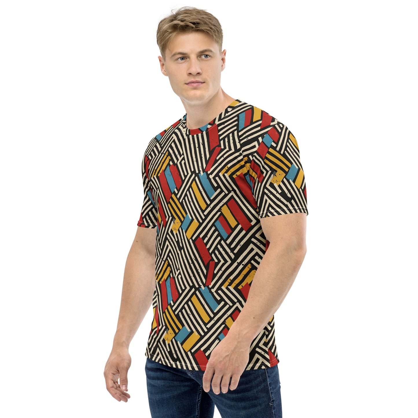 Men's t-shirt In French Inspired Rayures Pattern