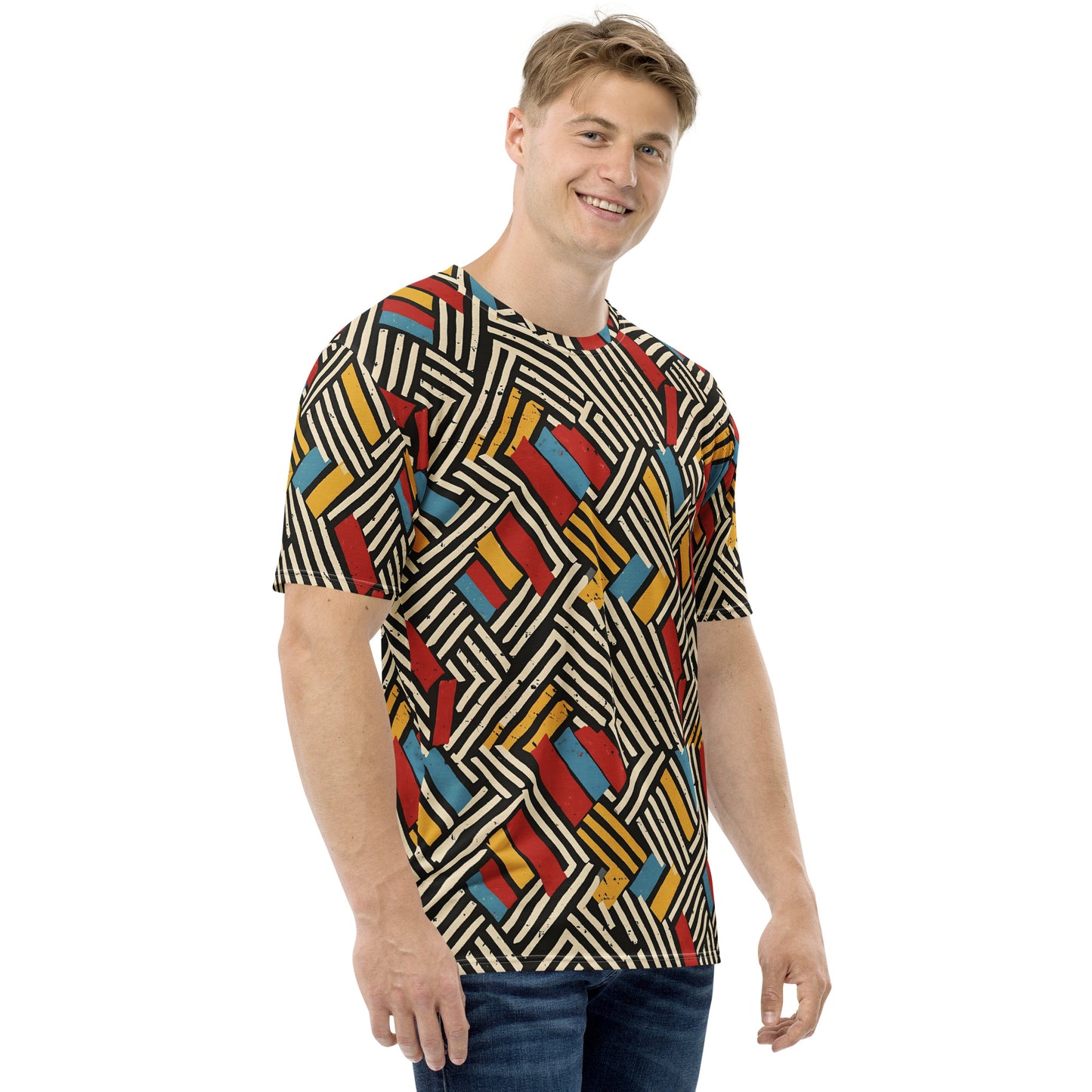 Men's t-shirt In French Inspired Rayures Pattern