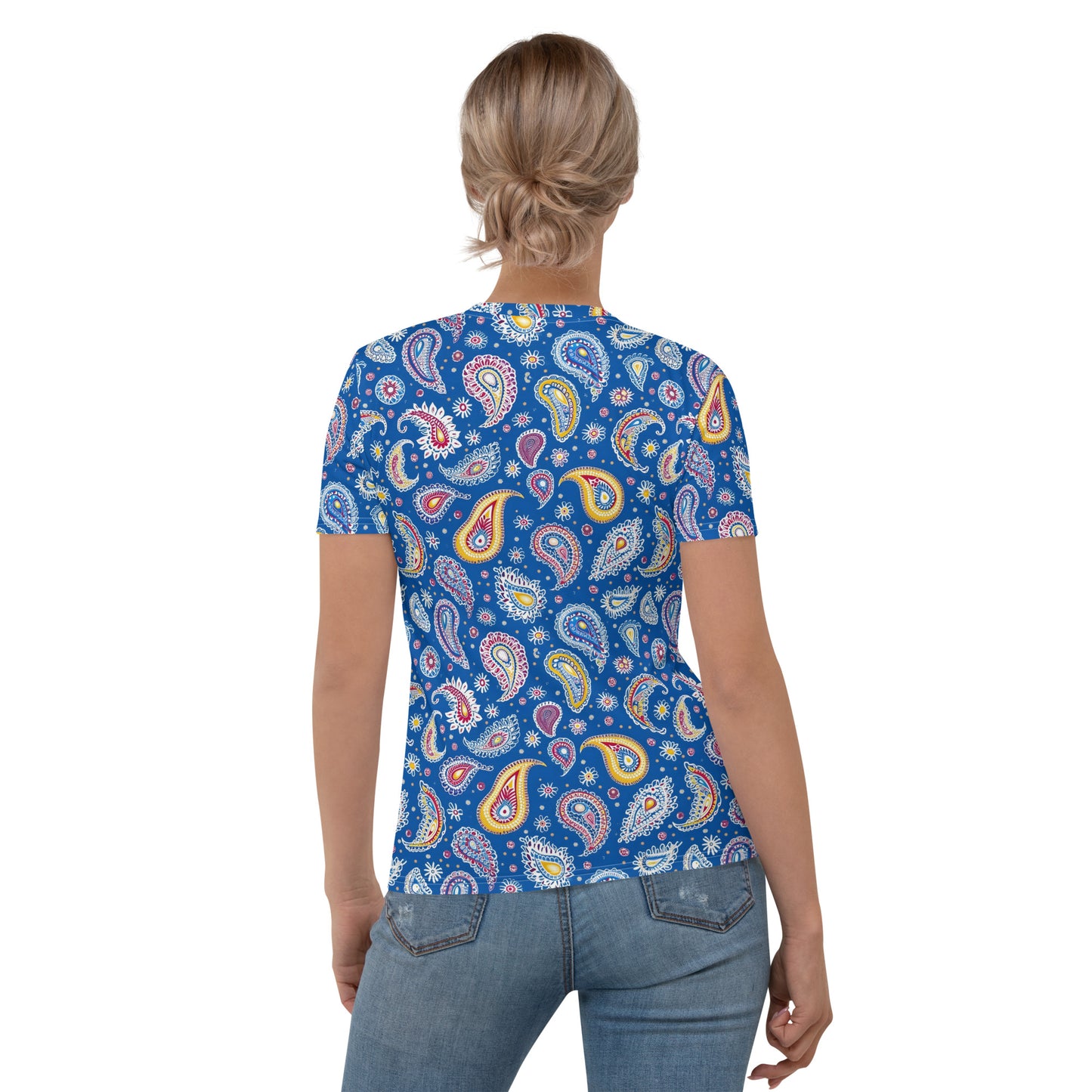 Women's T-shirt In Paisley Pattern