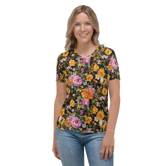 Women's T-shirt In Floral Pattern