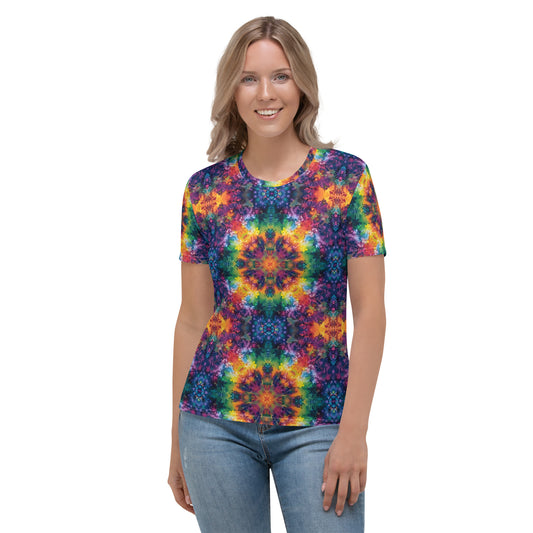 Women's T-shirt In Tie-Dye Pattern