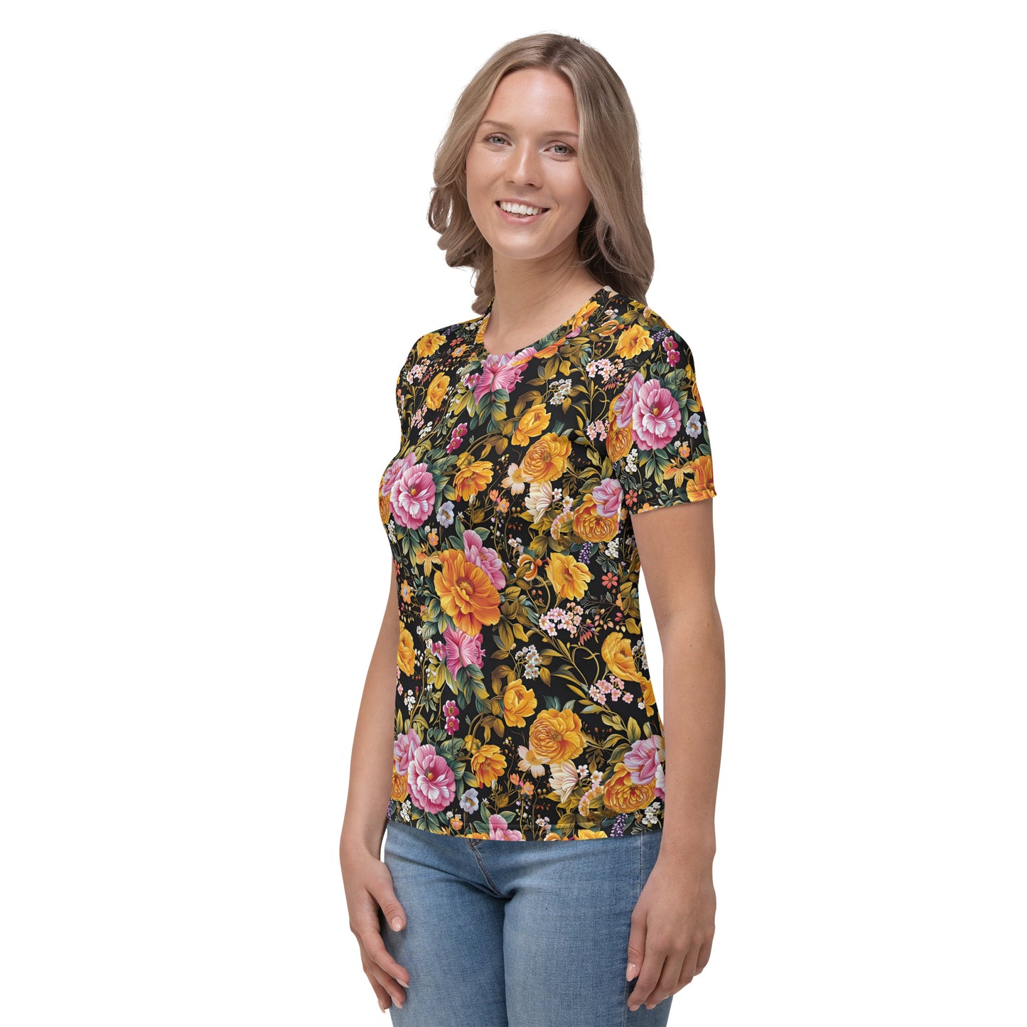 Women's T-shirt In Floral Pattern