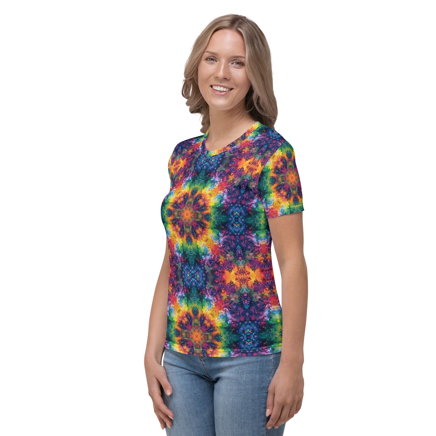 Women's T-shirt In Tie-Dye Pattern