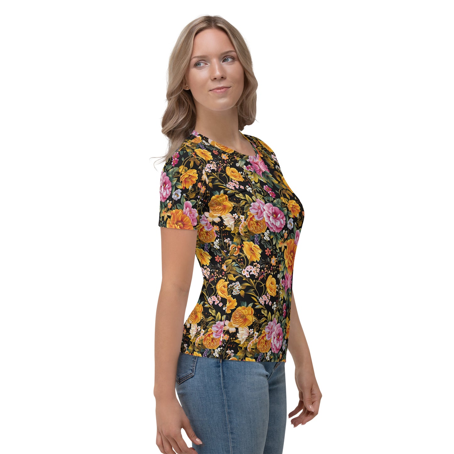 Women's T-shirt In Floral Pattern