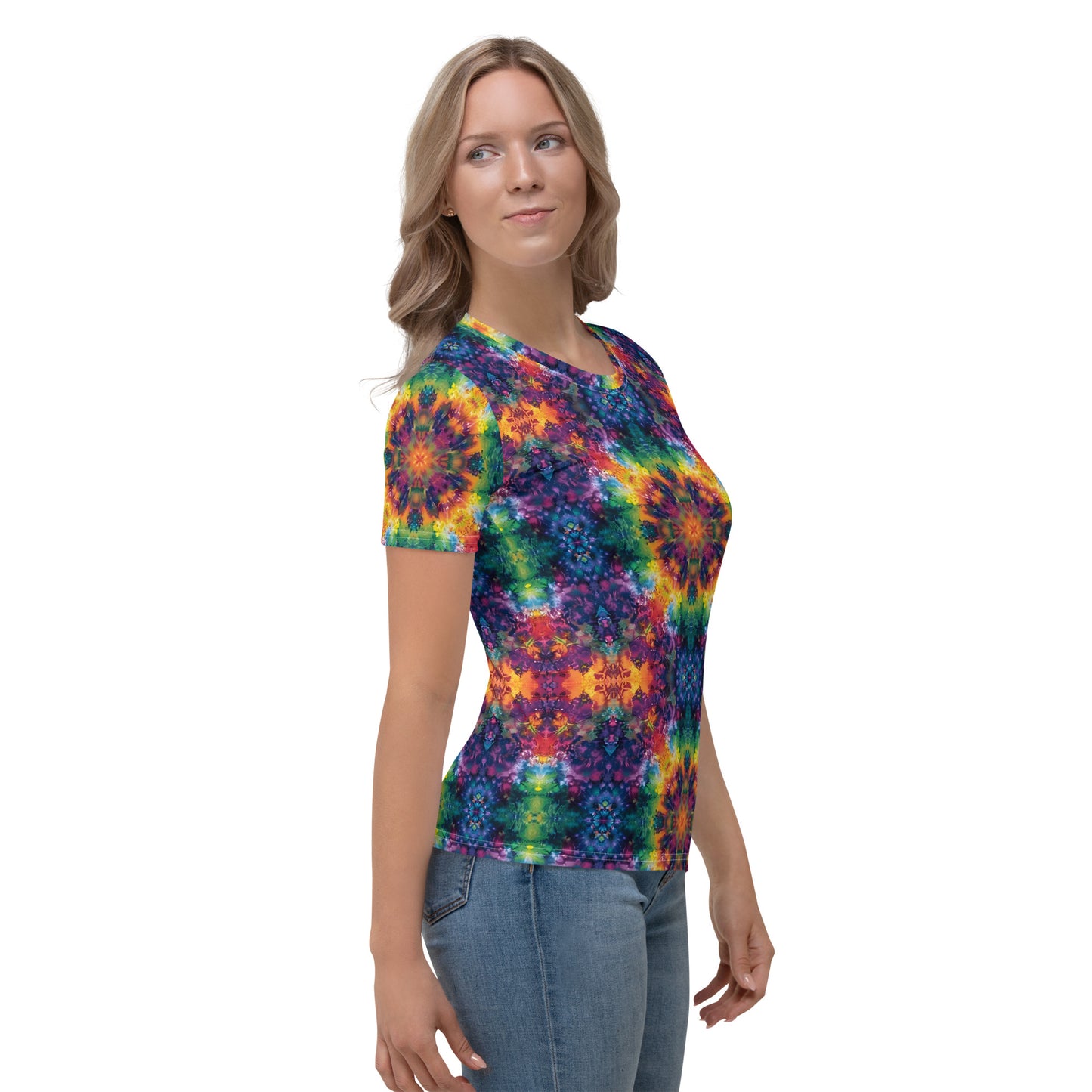 Women's T-shirt In Tie-Dye Pattern