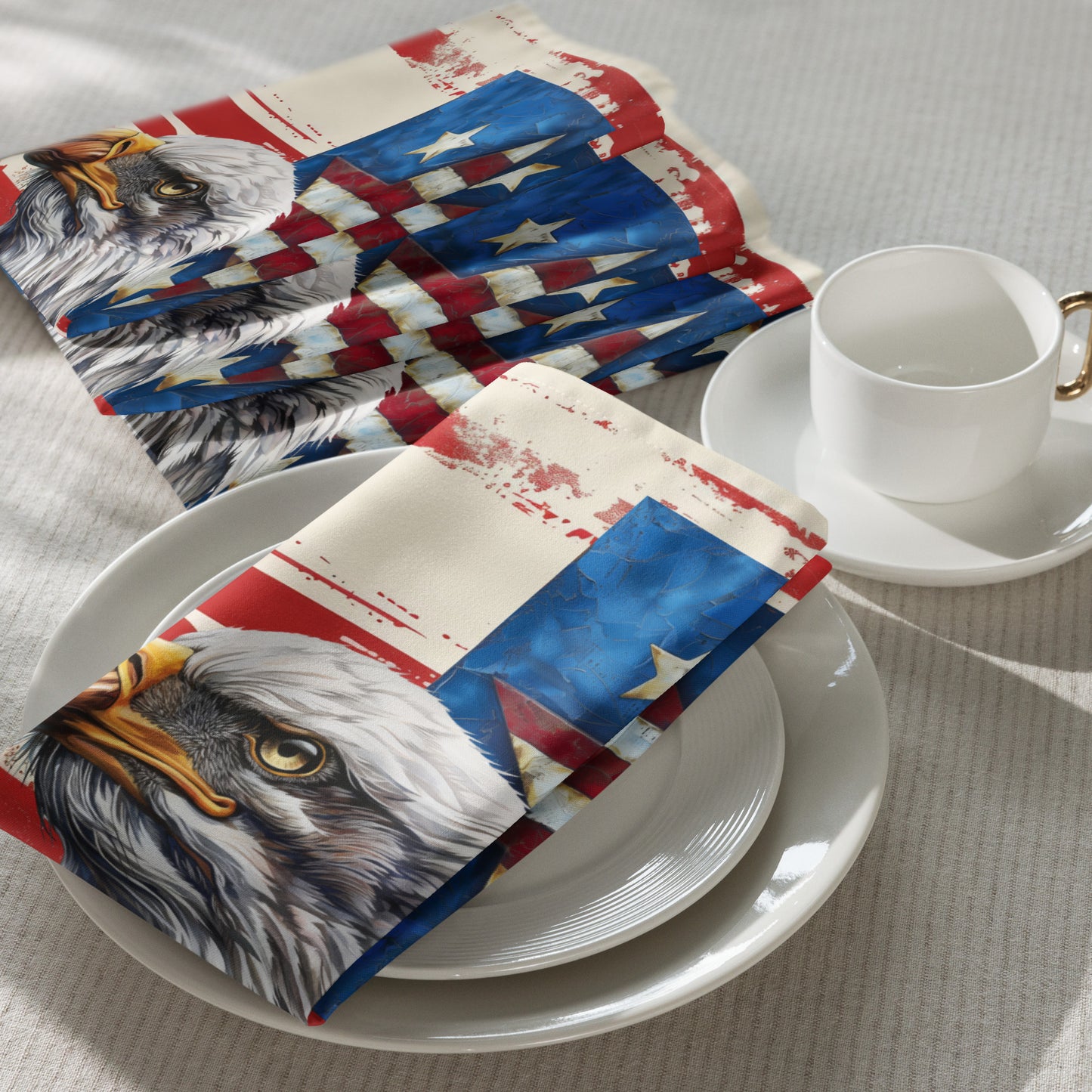 Cloth napkin set-American Bald Eagle