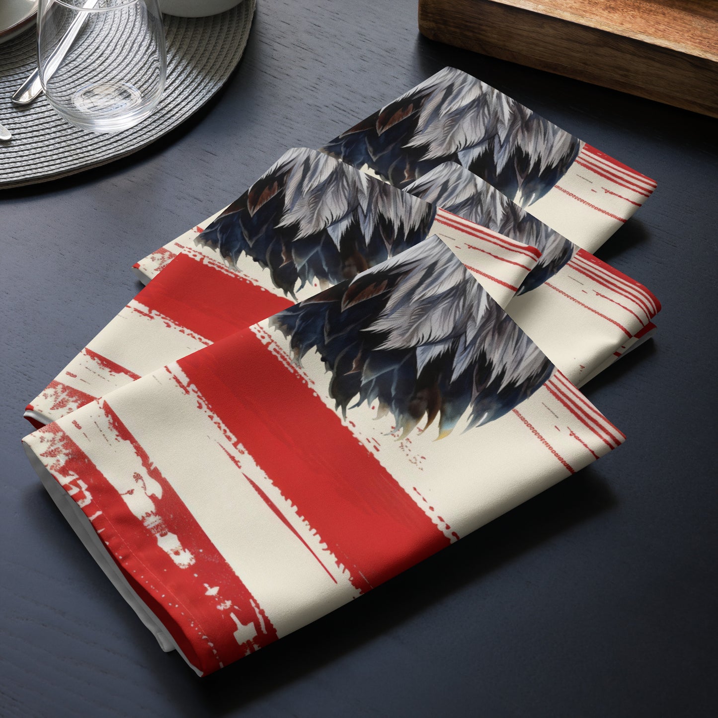 Cloth napkin set-American Bald Eagle