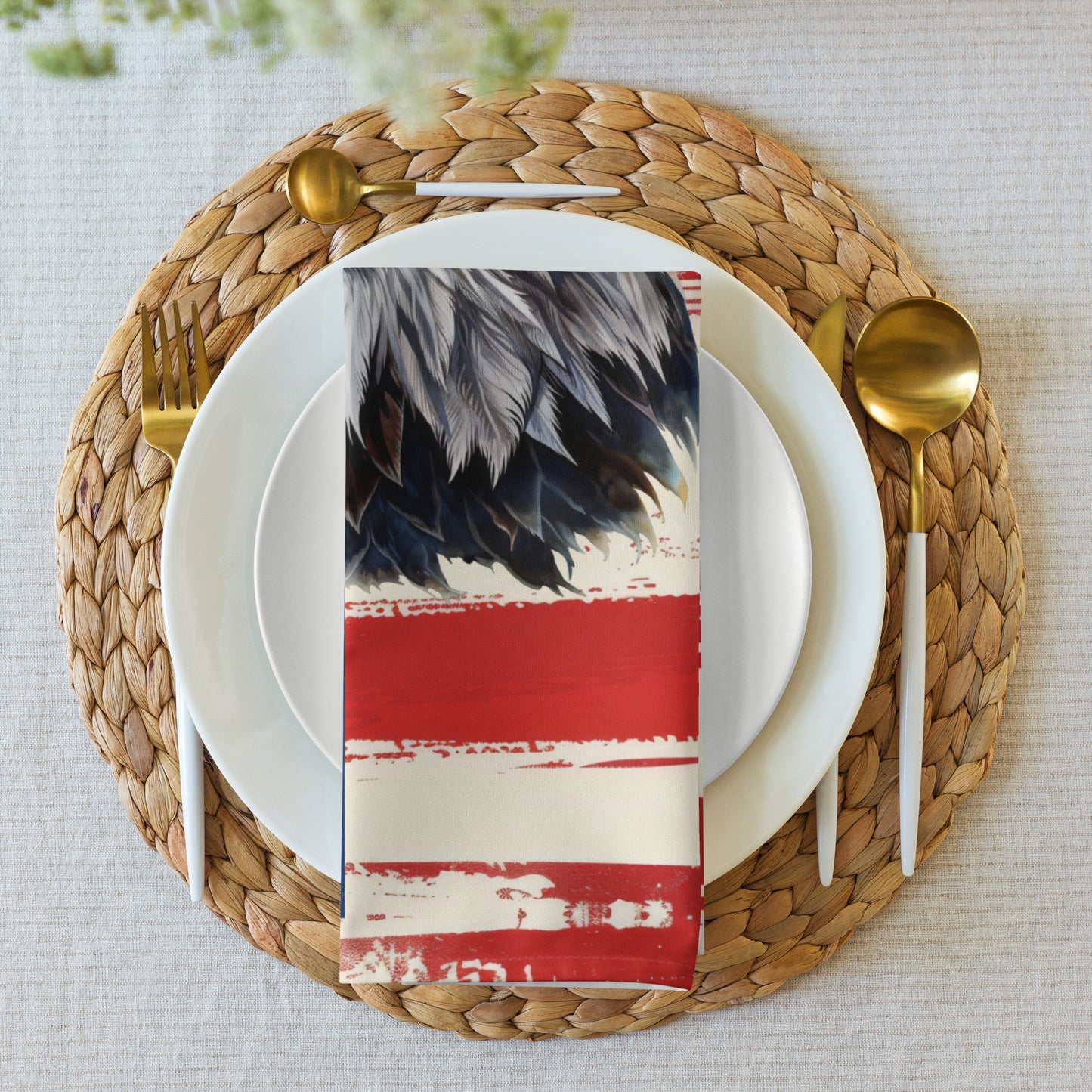 Cloth napkin set-American Bald Eagle