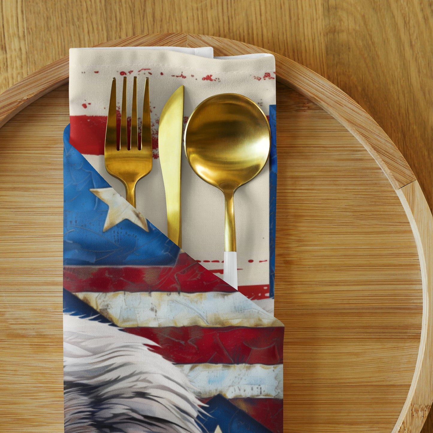 Cloth napkin set-American Bald Eagle