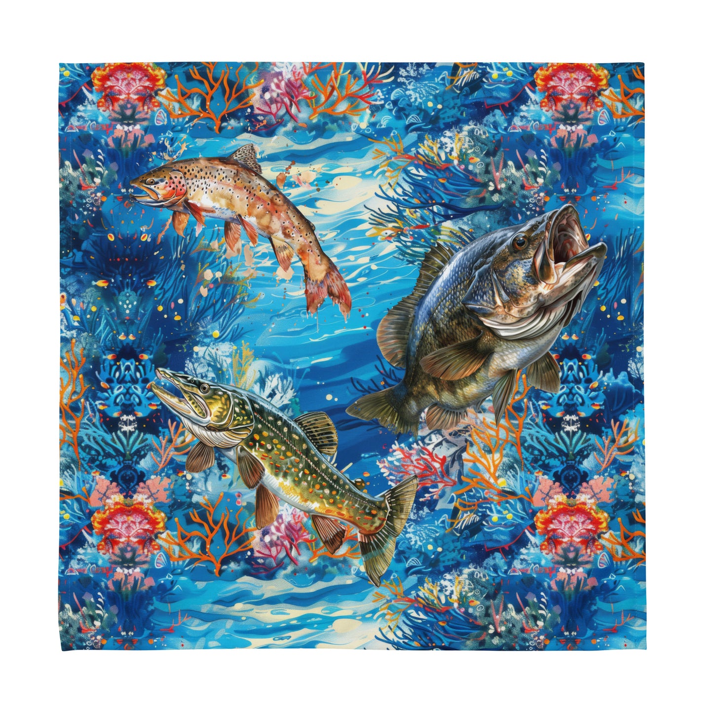 Cloth napkin set-Fishing