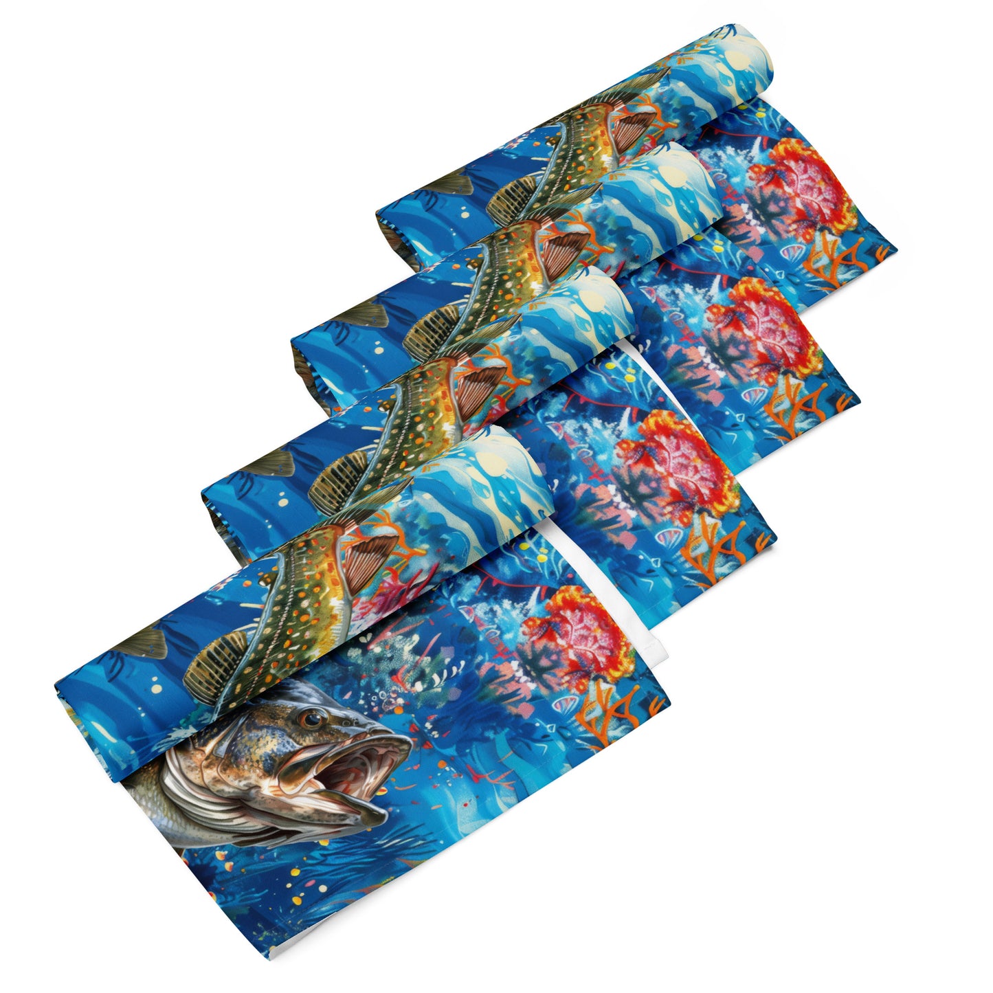 Cloth napkin set-Fishing