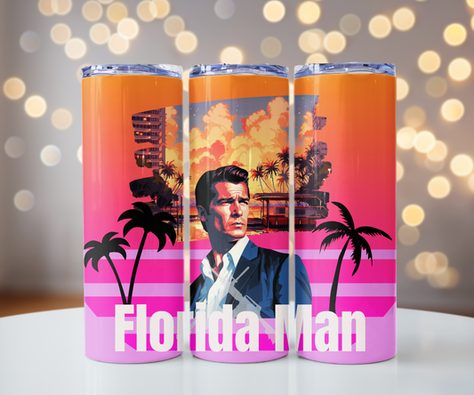 Florida Man-Skinny Matte Tumbler, 20oz