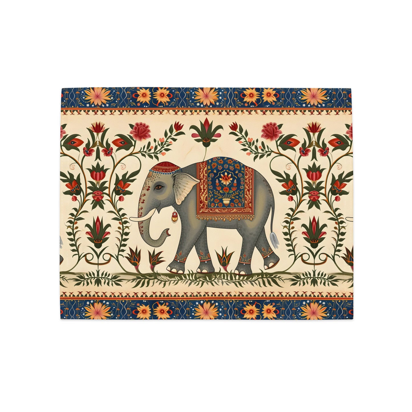 Placemat Set In Mughal Art Inspired Pattern