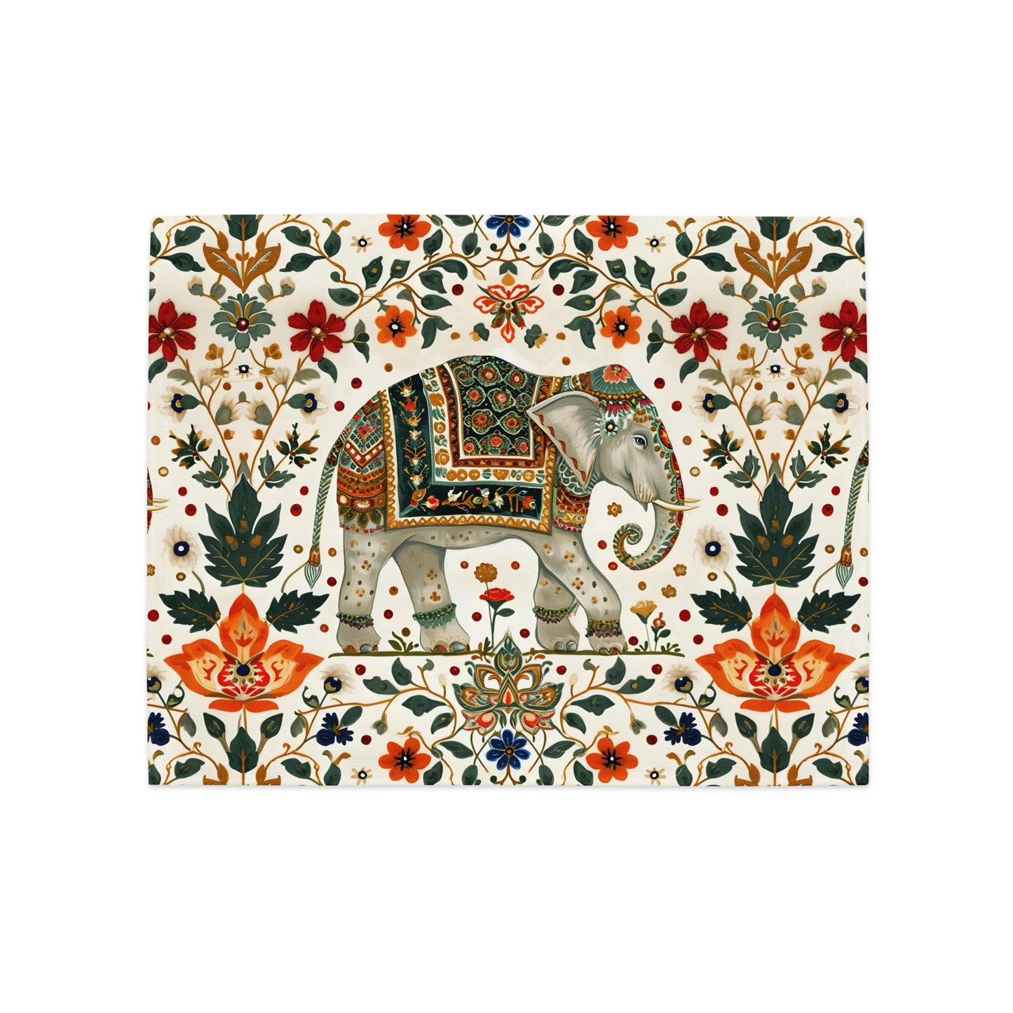 Placemat Set In Mughal Art Inspired Pattern