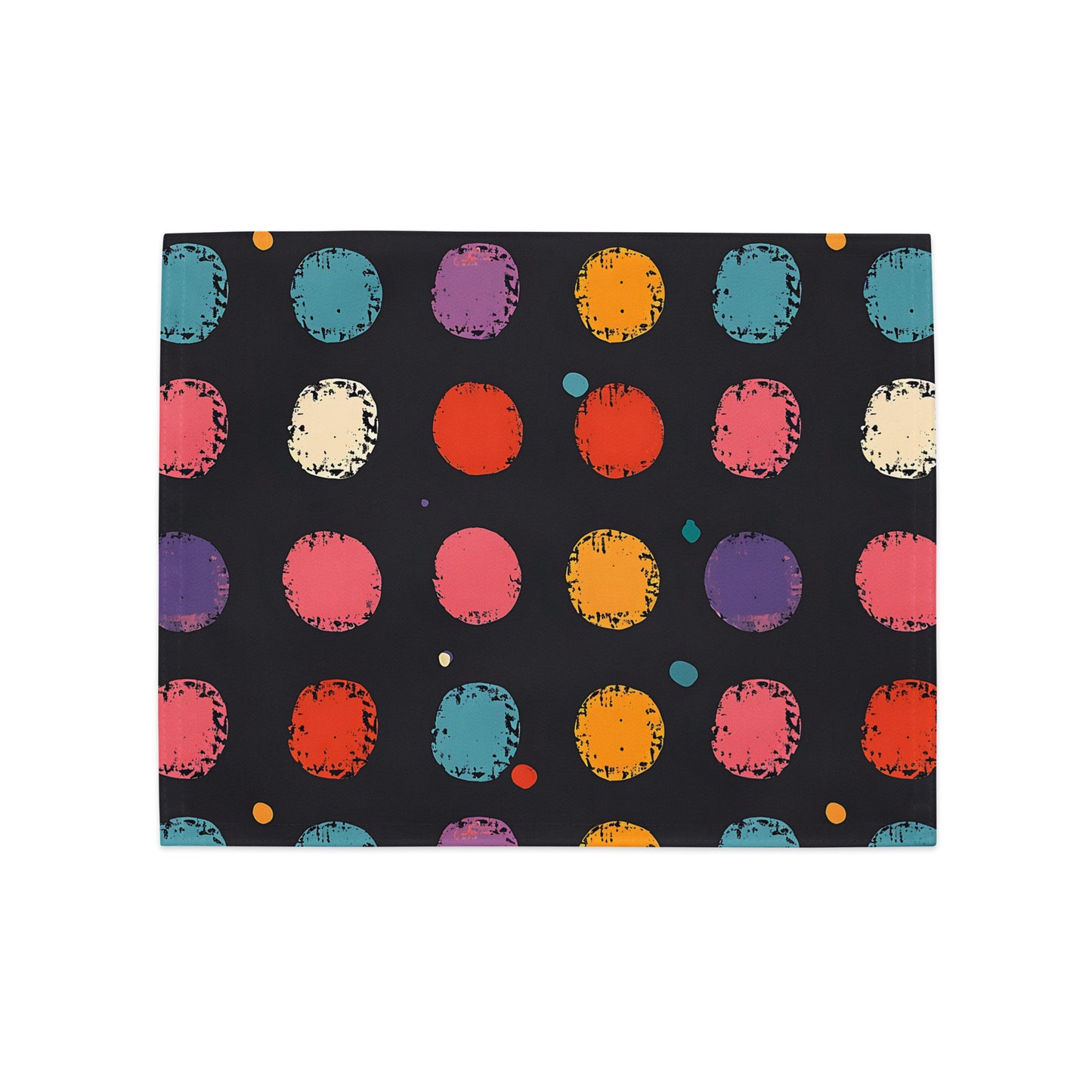 Placemat Set In Polka Dots Pattern