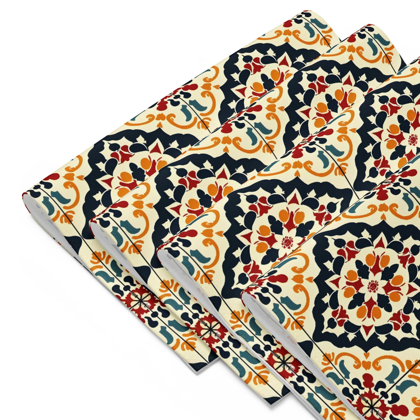 Placemat Set In Spanish Inspired Azulejos Pattern