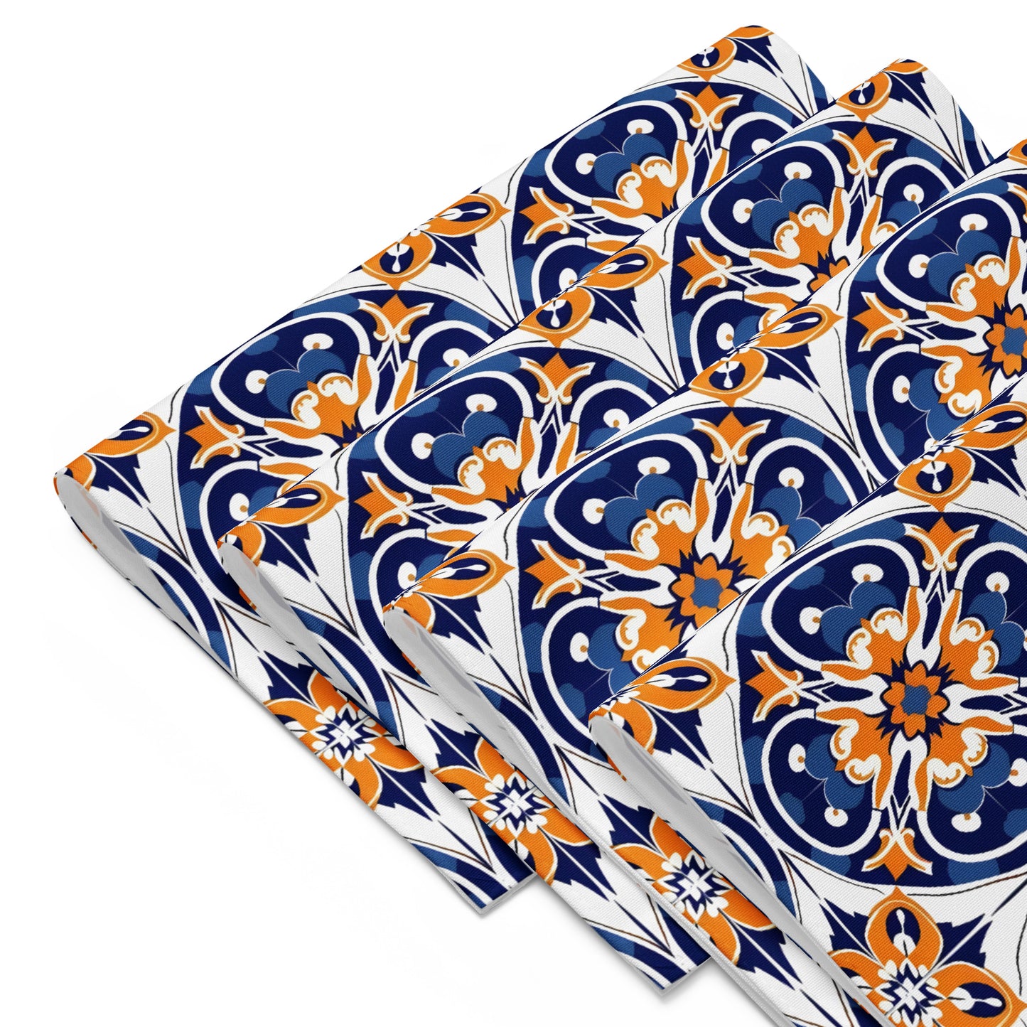 Placemat Set In Spanish Inspired Azulejos Pattern