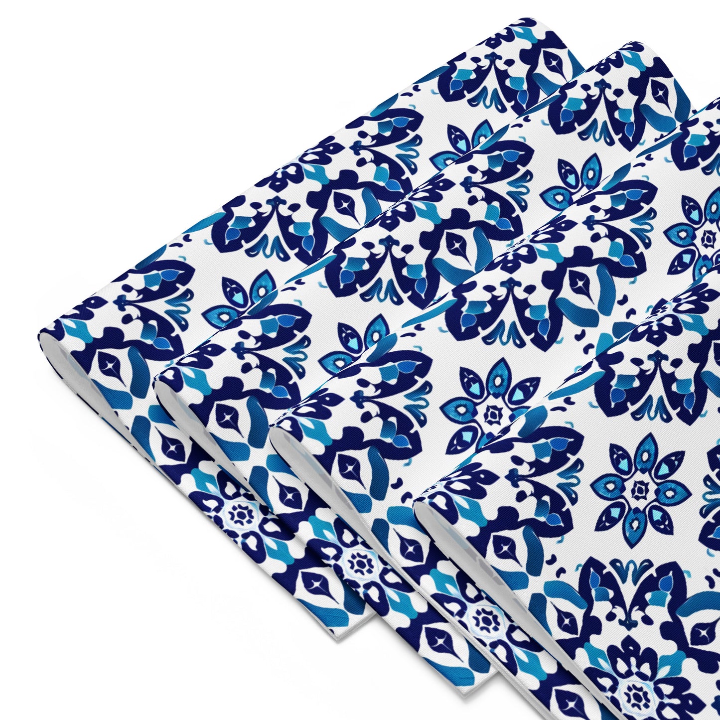 Placemat Set In Spanish Inspired Azulejos Pattern