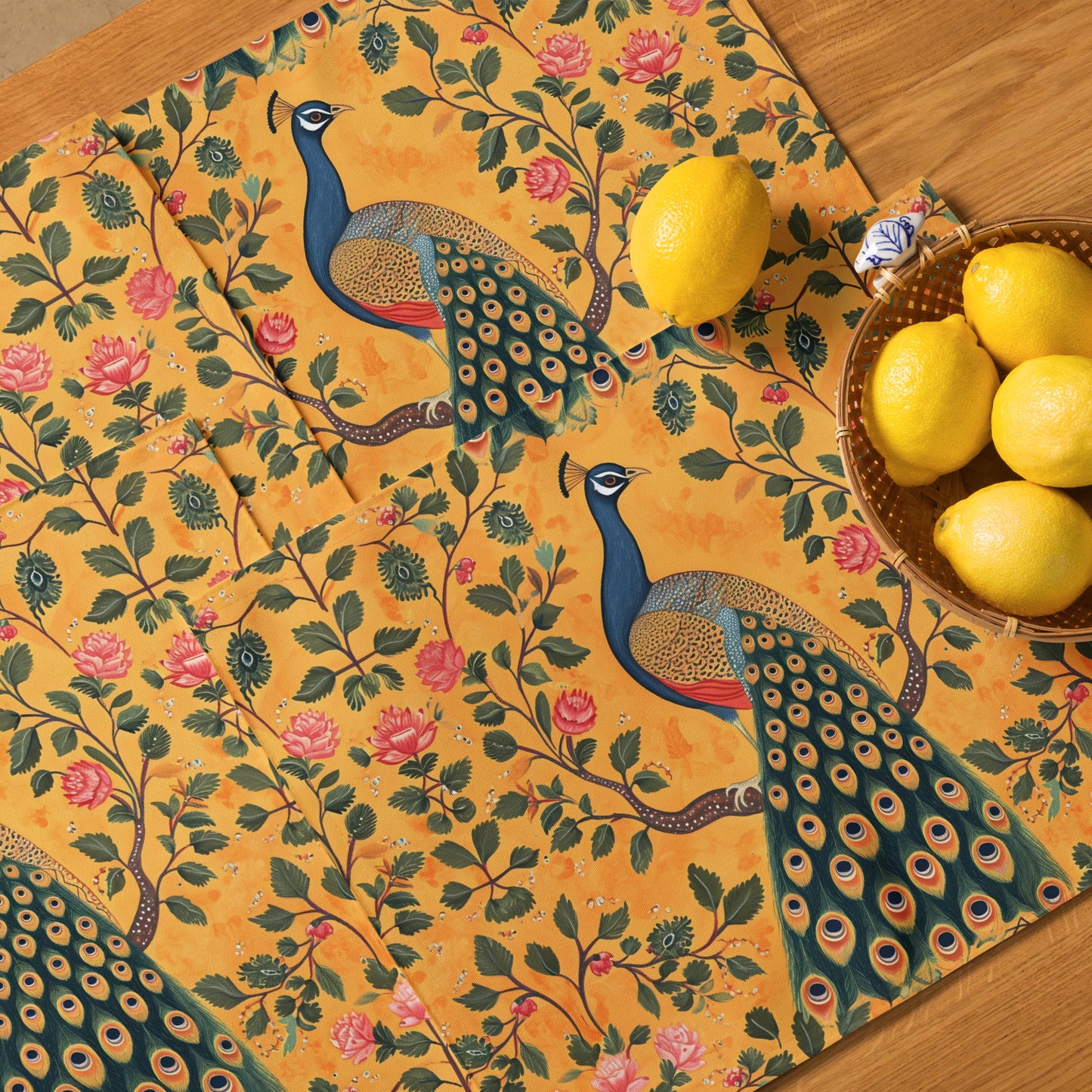 Placemat Set In Mughal Art Inspired Pattern