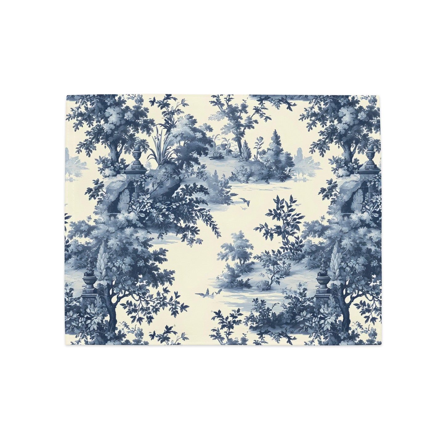 Placemat Set In French Inspired Toile De Jouy Pattern