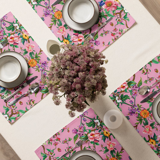 Placemat Set  In Floral Pattern