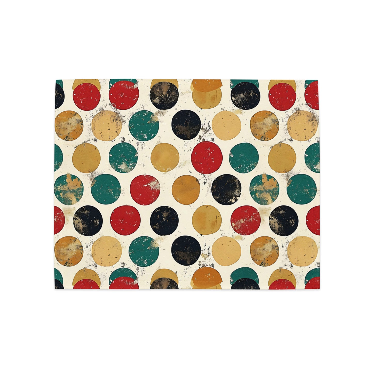 Placemat Set In In Polka Dots Pattern