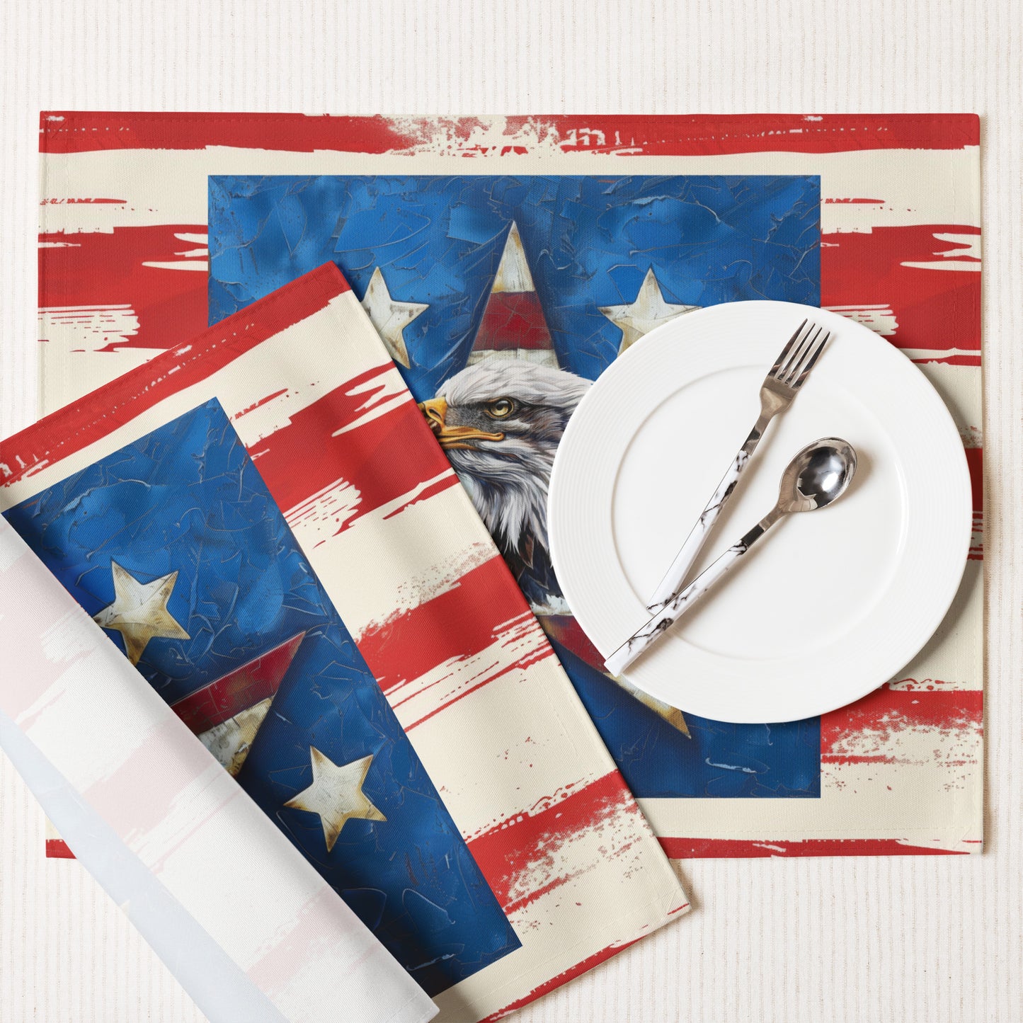 Placemat Set-American Bald Eagle