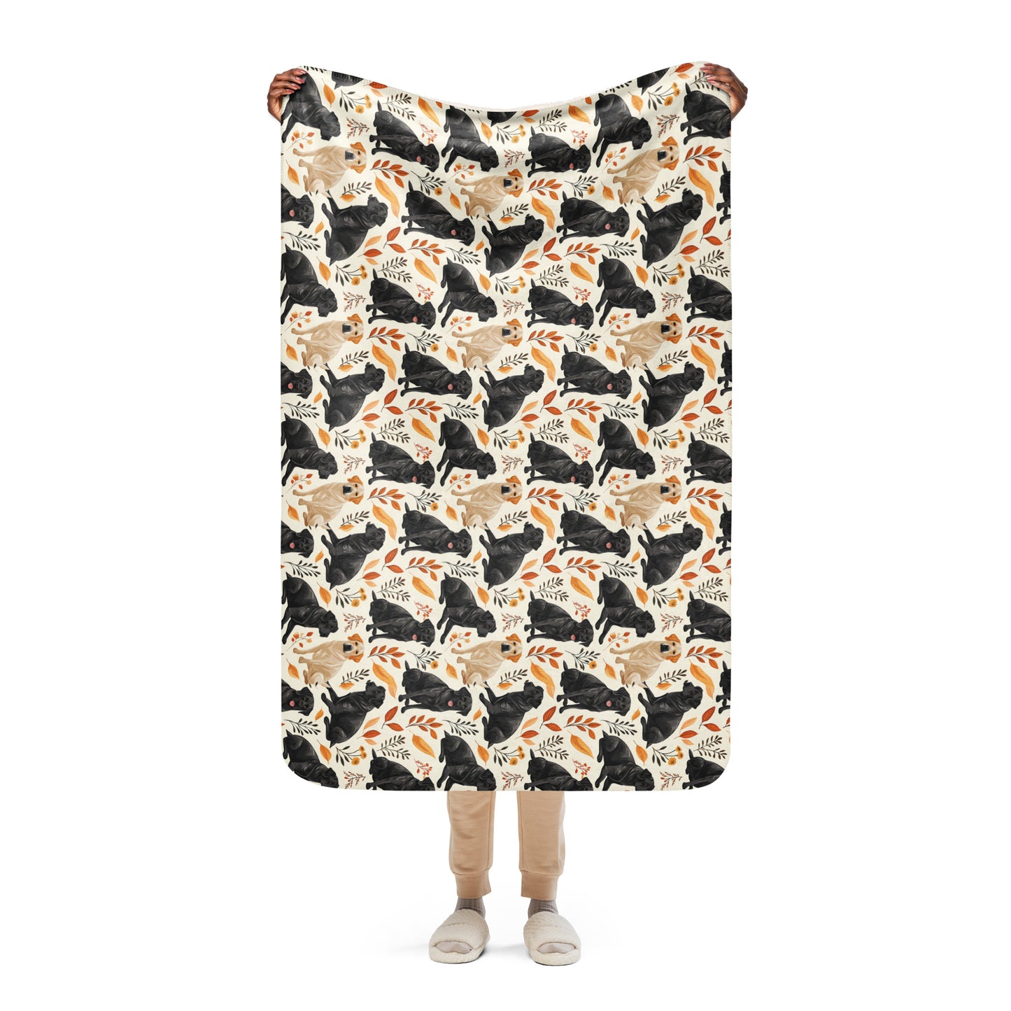 Sherpa blanket In Labrador Retriever Pattern