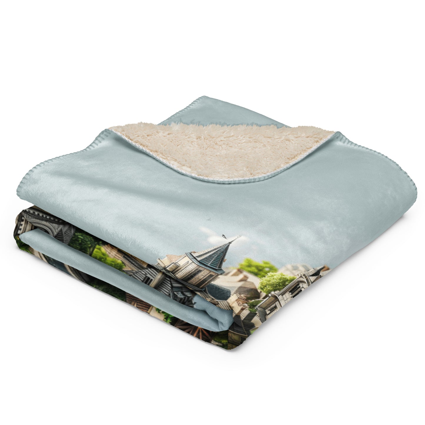 Sherpa blanket-Paris Mini City Island