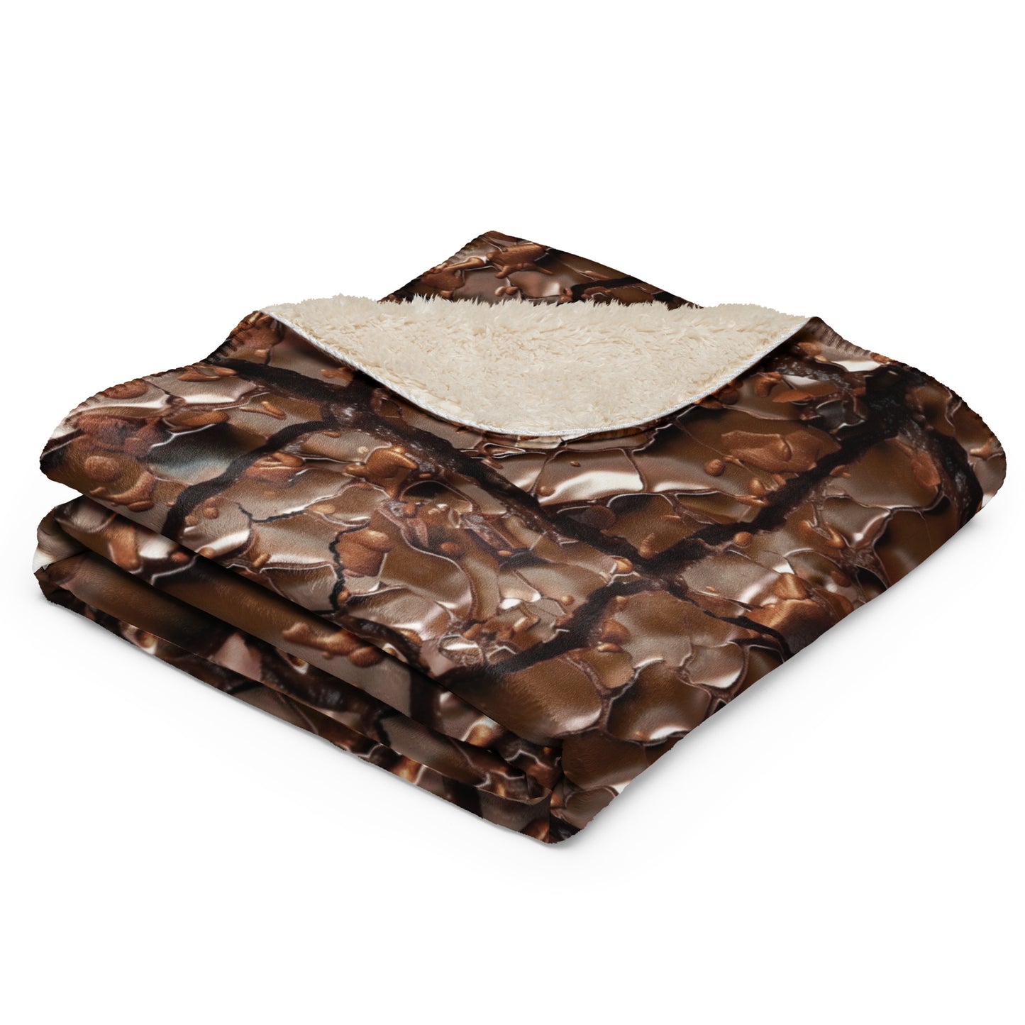 Sherpa blanket-Its A Really Big Chocolate Brownie