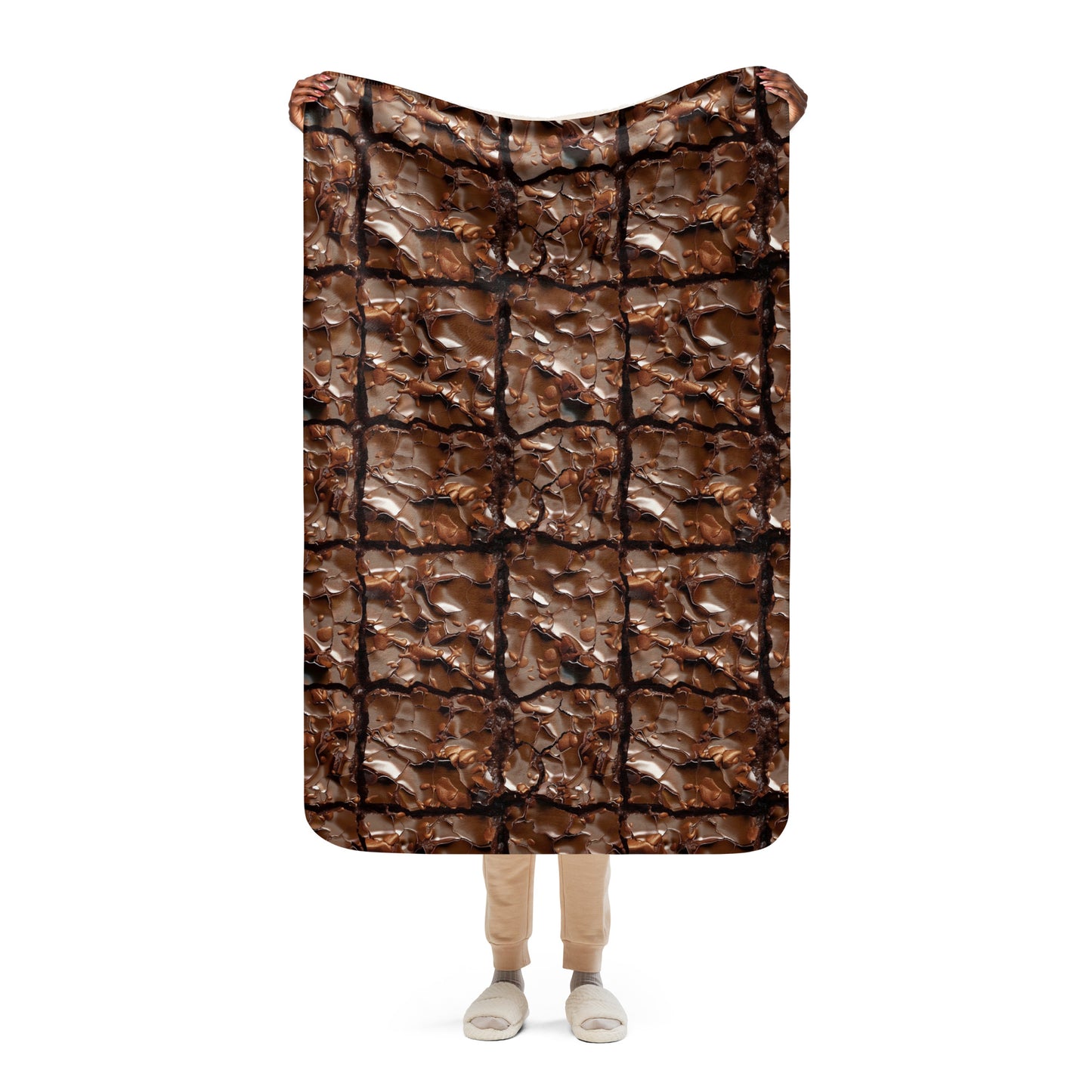 Sherpa blanket-Its A Really Big Chocolate Brownie