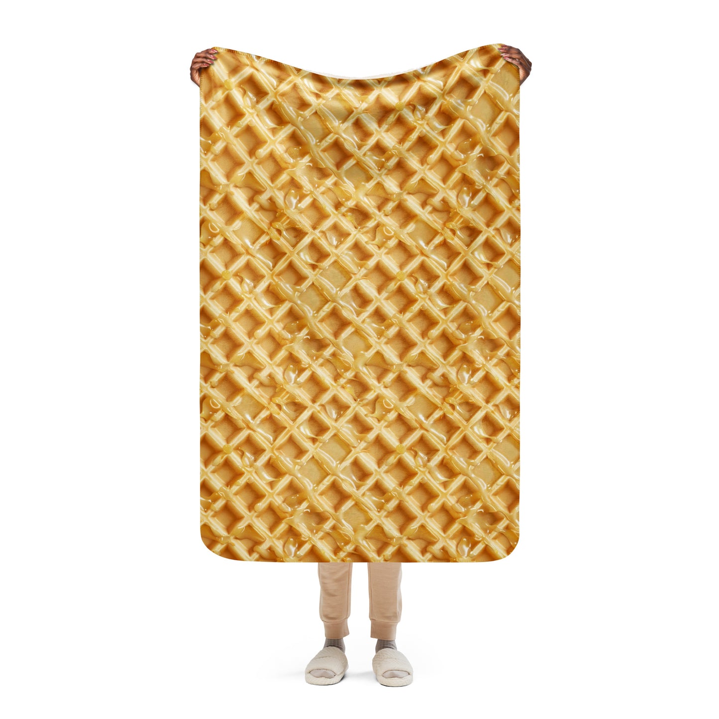 Sherpa blanket-Humongous Waffle