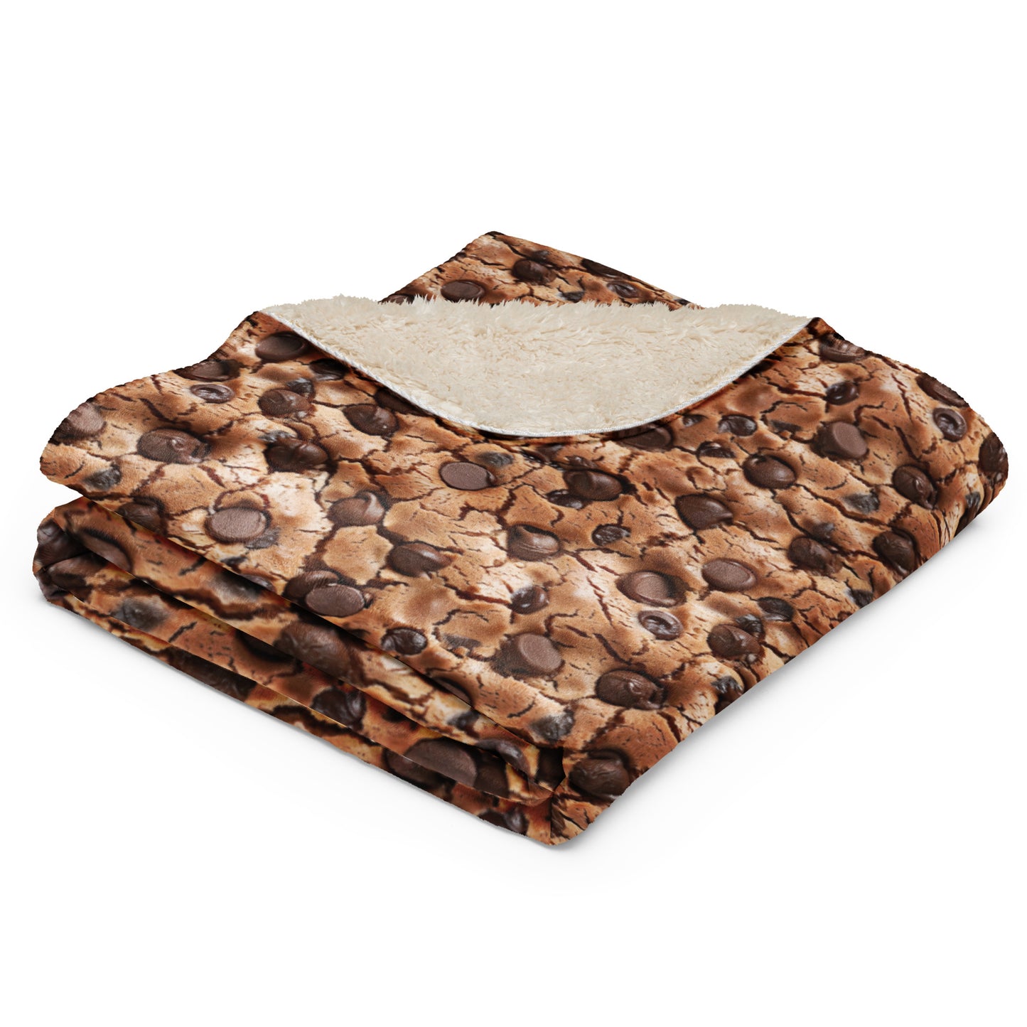 Sherpa blanket-Endless Chocolate Chip Cookie