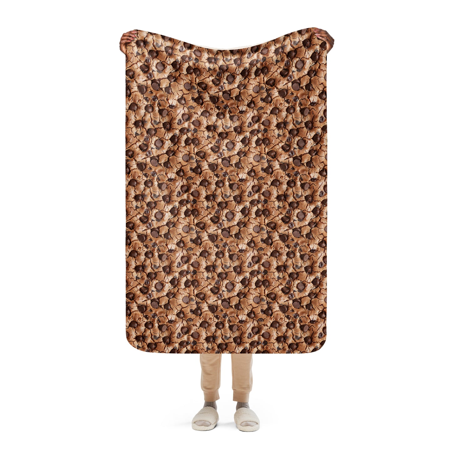 Sherpa blanket-Endless Chocolate Chip Cookie