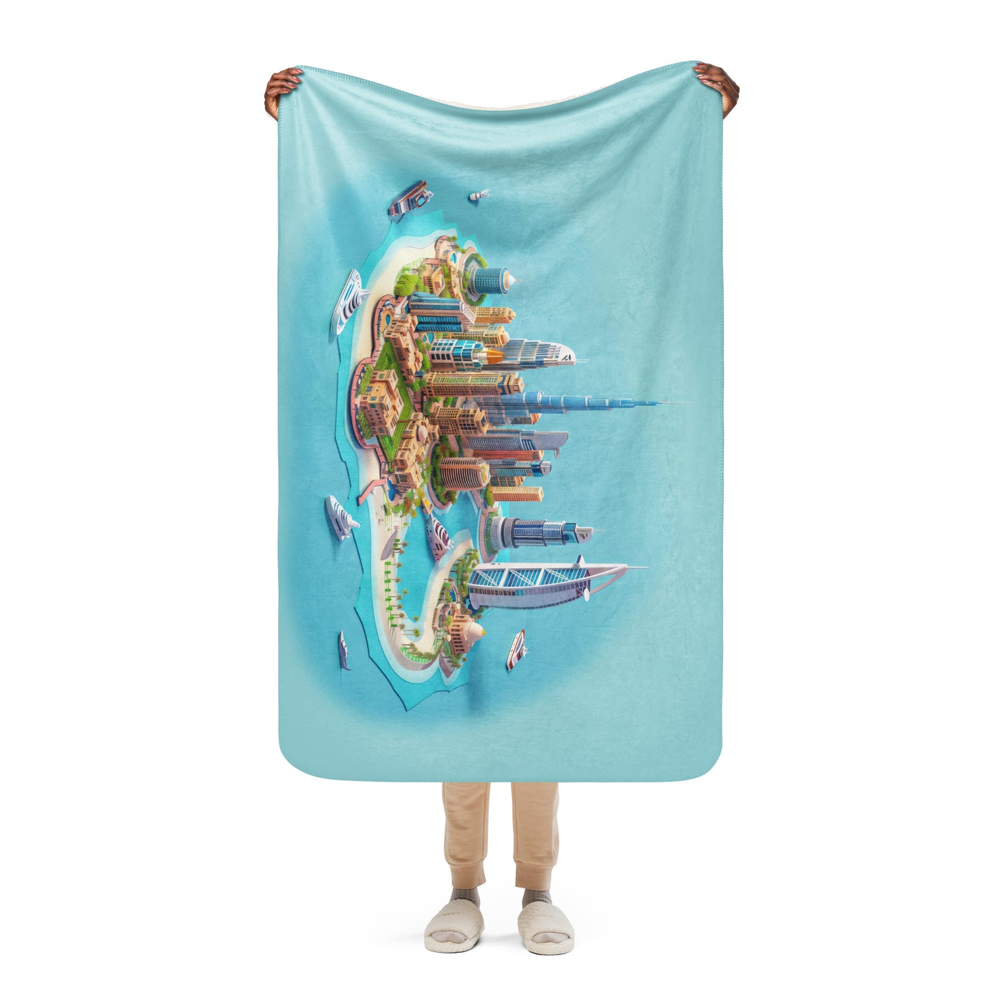 Sherpa blanket-Dubai Mini City Island