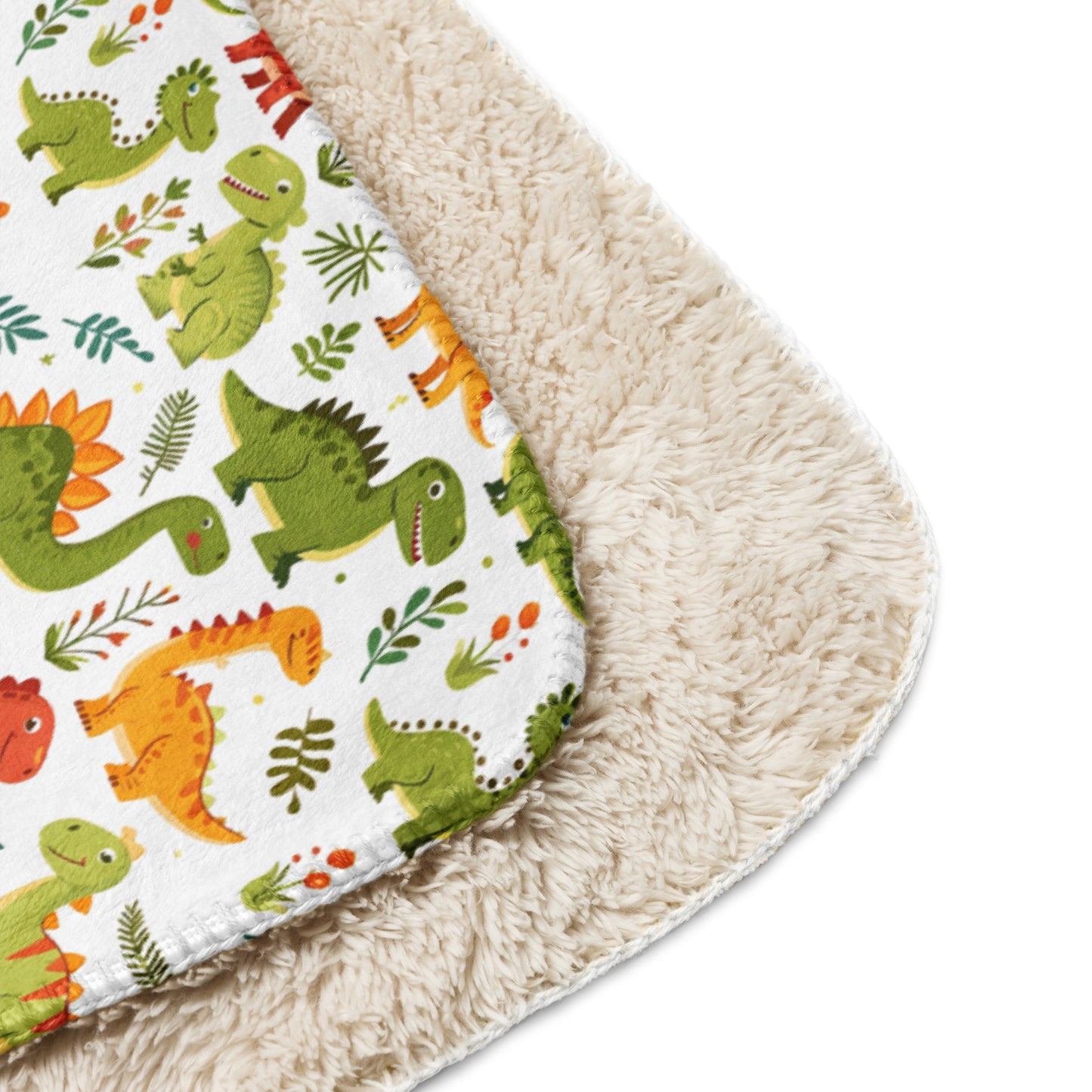 Sherpa blanket In Cute Dinosaur Pattern