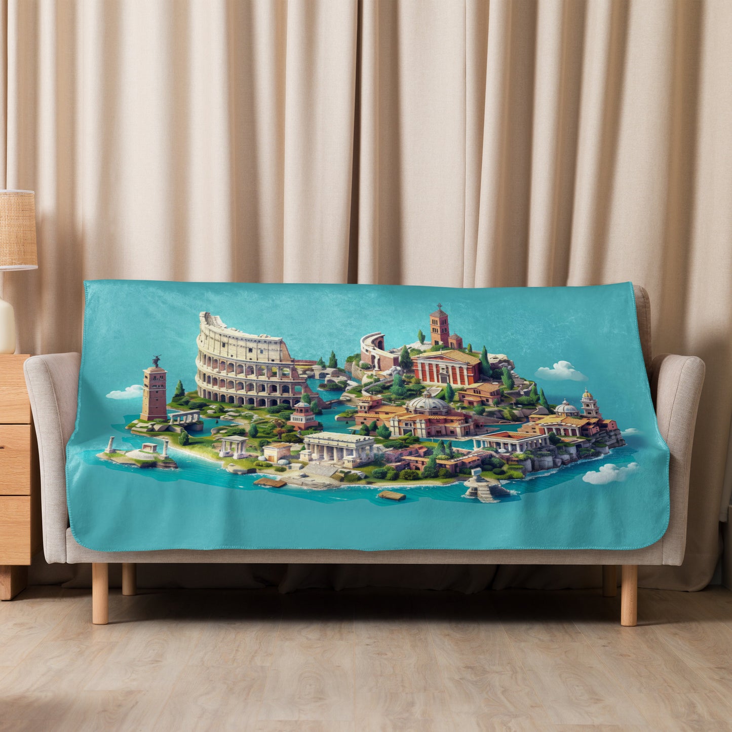 Sherpa blanket-Rome Mini City Island