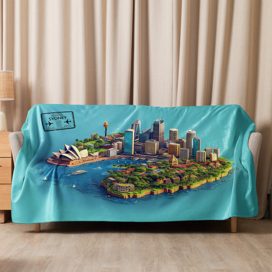 Sherpa blanket-Sydney Mini City Island