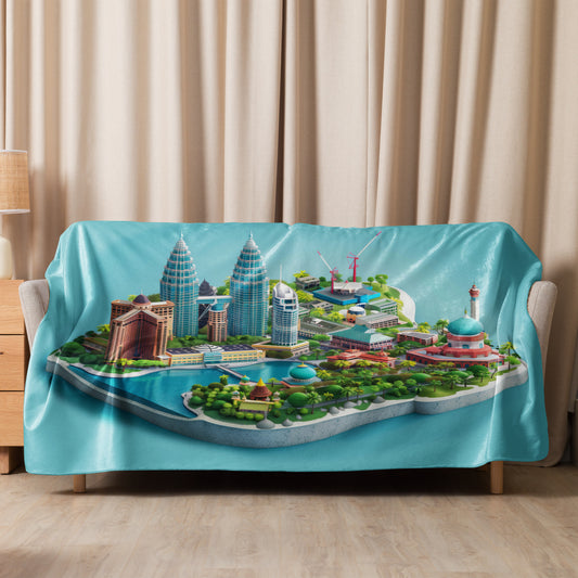 Sherpa blanket-Kuala Lumpur Mini City Island