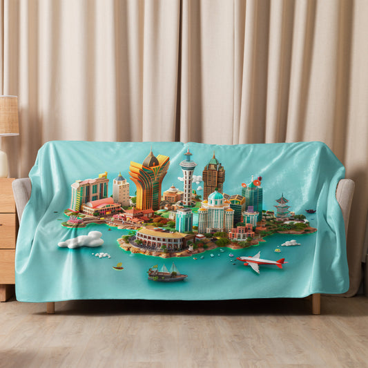 Sherpa blanket-Macau Mini City Island