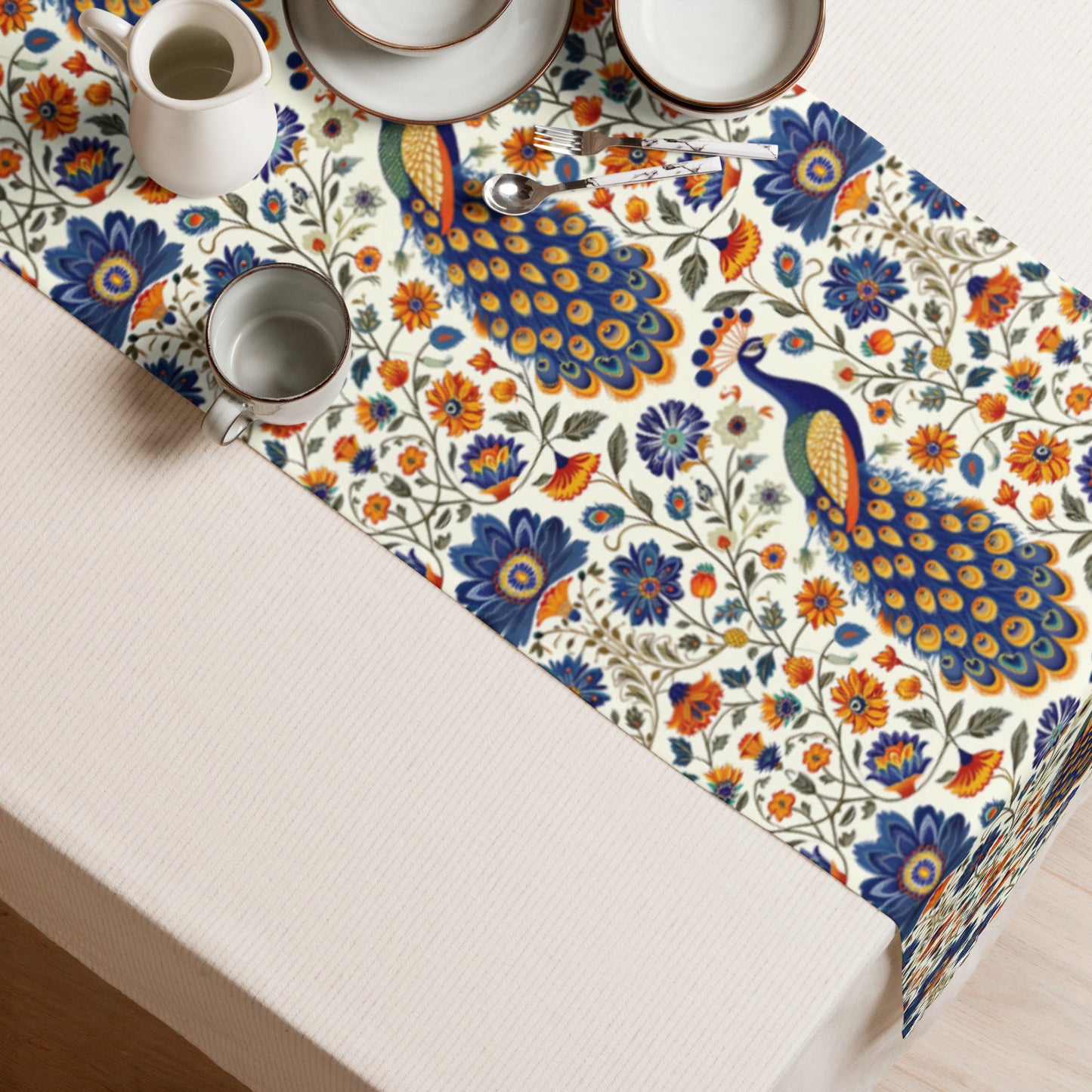 Table runner In Mughal Art Inspired Pattern