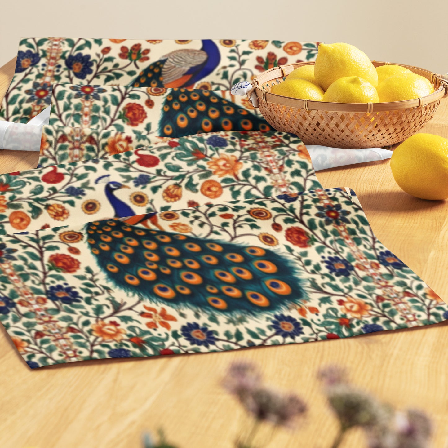 Table runner In Mughal Art Inspired Pattern