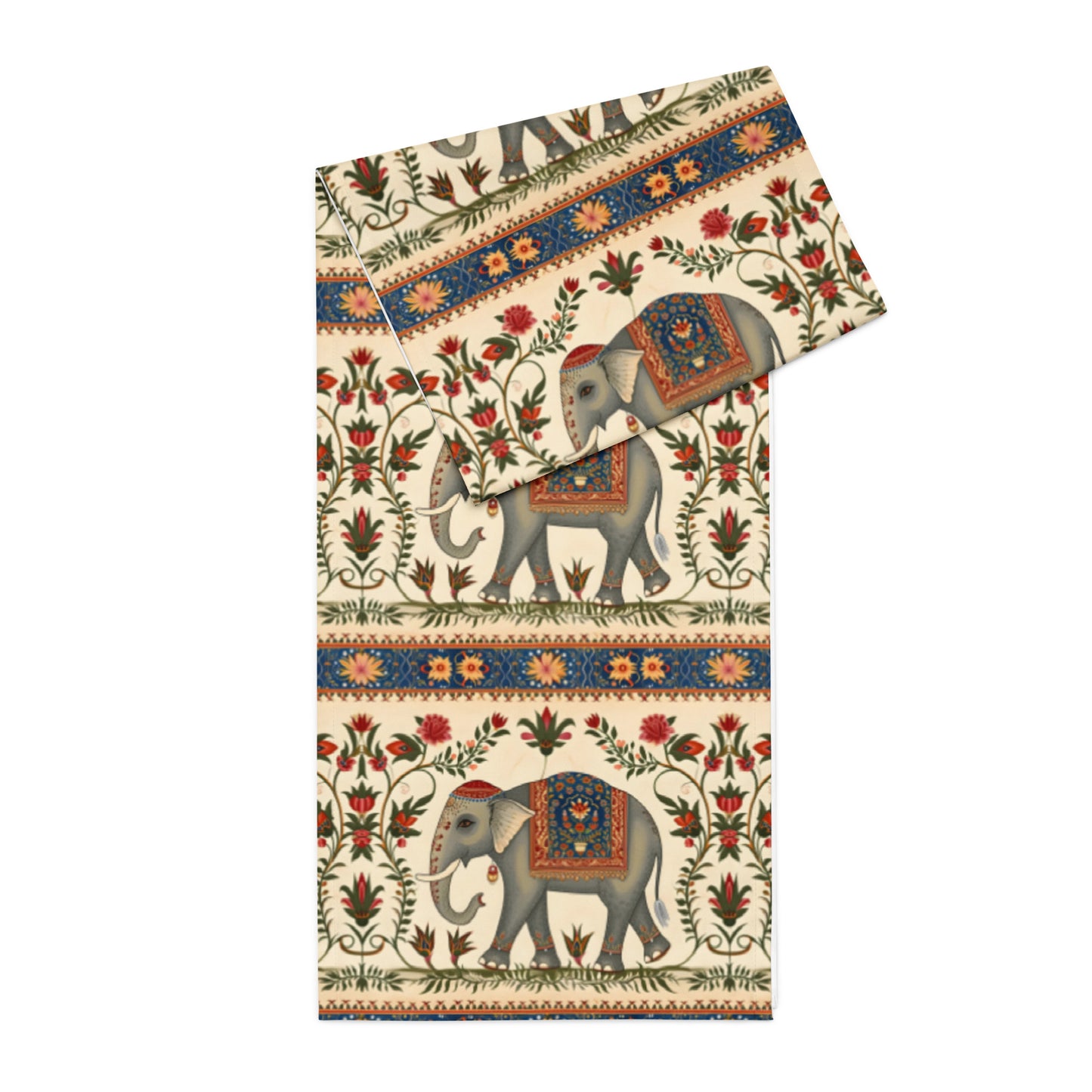 Table runner In Mughal Art Inspired Pattern