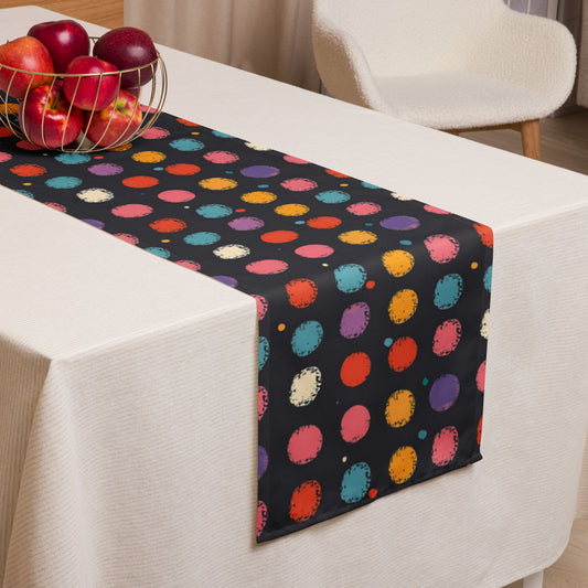 Table runner In Polka Dots Pattern